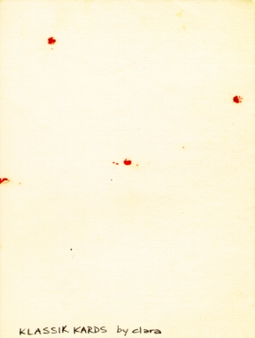 card back